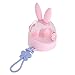 Kids Thermos, Cute Girls Water Bottle (12OZ), Mini Travel Mug, Rabbit Present for Birthday(Purple)