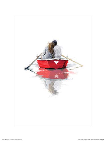 The Art Group Richard Macneil (Couple in a Boat) -Art Print 30 x 40cm, Paper, Multicoloured, 30 x 40 x 1.3 cm โ image 1