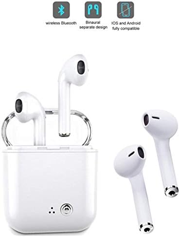 Wireless Bluetooth Headset, i7 Wireless Headset Stereo Bluetooth Headset in-Ear Built-in Handsfree Microphone for Apple Airpods Android/iPhone.