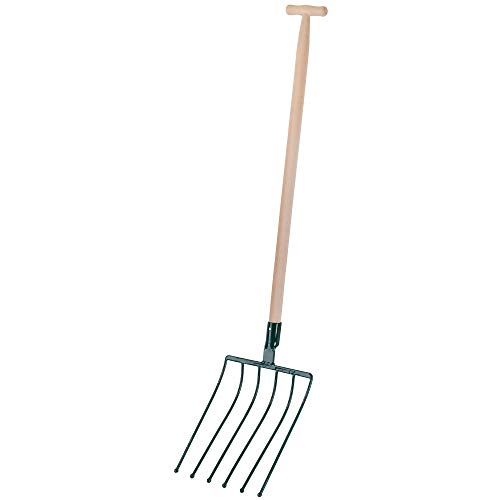 KADAX Rübengabel, Forke mit Holzstiel, Spatengabel mit 6 Zinken, Heugabel, Grabegabel, Kartoffelgabel, Mistgabel aus…