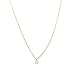 HONEYCAT Handmade 24k Gold Moonstone Karma Single Crystal Necklace | Minimalist, Delicate Jewelry