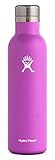 Hydro Flask 25 oz Wine Bottle - Stainless Steel & Vacuum Insulated - Leak Proof Cap - Raspberry