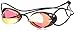 Arena Unisex Swedix Mirror Racing Goggles for Men and Women, Exclusive Split Lenses, Rubber Coating, Red/Yellow/Black