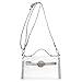 Yocatech Transparent Crossbody Bags Clear Messenger Bags for Women NFL Stadium Approved，Adjustable Strap (Grey)
