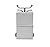 Chiefmax Portable Folding Camping Grill - Mini Stainless Steel Charcoal Barbecue Grill (Rolling Briefcase with Suitcase Handle)