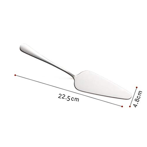 Ymeibe Silver Cake Server, Pack of 10, All In One Cutter & Server Set, Stainless Steel Cake Cutter with Fine Serrated Edge, Safe in Dishwasher - Thumbnail 2