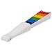 Juvale Rainbow Folding Hand Fans - 6-Pack 9 in Folded & 15 in Open - Multi-Color - Bulk Pride Party Decor & Cooling Accessory