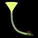 Beer Bong with Valve - Glow in the Dark Beer Funnel for College Parties - 2 Foot Blue Beer Bong - by Univercity