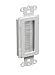 Arlington Industries CED135-10 Cable Entry Device with Brush-Style Opening, 1-Gang, White, 10-Pack