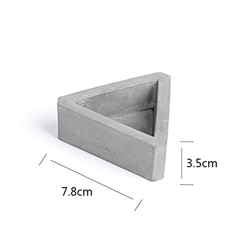 Nicole Flower Pot Silicone Mold Triangle Concrete Mould for Succulent Plants Handmade Home Decoration Tool