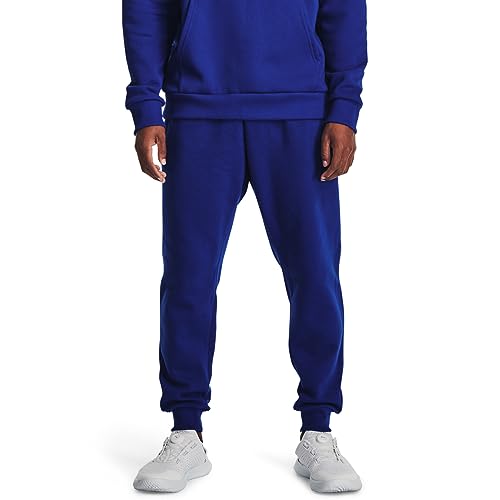 Under Armour Men's Rival Fleece Joggers, (400) Royal / / White, 4X-Large Tall Image