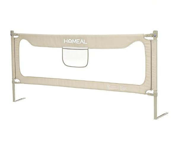 HOMEAL BED RAIL FOR TODDLERS, 59IN FOLDABLE TODDLER...