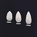 AsaVea 3 Pairs Vampire Teeth Fangs, Safe & Non-Toxic False Tooth Dentures for Halloween Costume Cosplay Party Events, Fits Most Kids & Adults (3 Sizes)