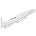 LEONLITE 4ft LED Wraparound Flush Mount Ceiling Light, 40W (100W Eqv.), Ultra Bright 4400lm, 6000K Pure White, for Garages, Laundry Rooms, Hallways, Offices, Workbenches, Pack of 4