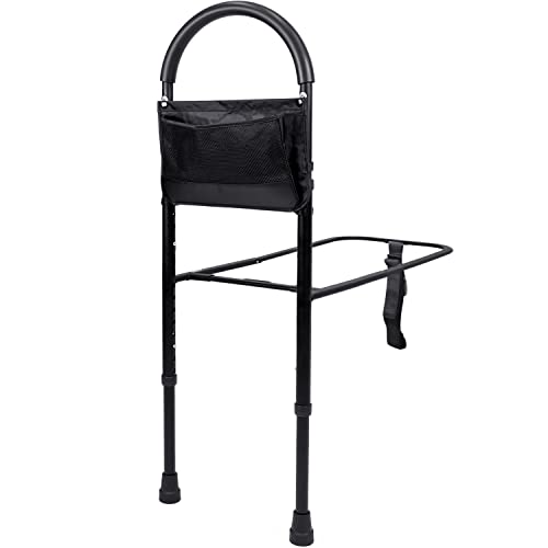 Vaunn Medical Bed Rail Assist & Height Adjustable Grab bar Handle for