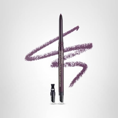 Este Lauder Double Wear Long-Lasting Infinite Waterproof Eyeliner Pencil | Includes Built-In Sharpener, 06 Deep Plum