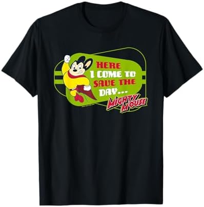 Amazon.com: Womens Mighty Mouse - MM Save The Day V-Neck T-Shirt