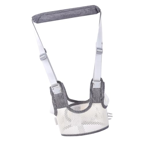 Toddler Walking Harness Helper for Kids - Anti Lost Breathable Infant Walker Assistant Belt (Light Gray)
