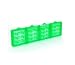 Bluecell 4 PCS Green Color AA / AAA 4 Cell Battery Storage Case