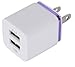 Wall Charger, 15W Universal Dual Port 2.1A & 1A Rapid Portable USB Travel Wall Adapter for iPhone 7 6S Plus, 5S, iPad Pro, Galaxy S8, S7, S6 Edge Plus, S5, Nexus, HTC, Android GoPro & More (3 Pack)