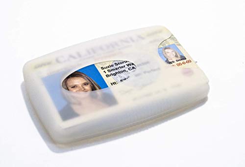 Storus Jelly Wallet, Soft Flexible Silicone Minimal Wallet, Holds Dollar Bills, Credit Cards IDs, Translucent White, for Men, Women, Students 1pc