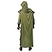 Spooktacular Creations Halloween Robin Hood Costume Men, Green Renaissance Costume Men for Halloween Dress Up Party Cosplay, Cosplay Role Playing Theme Party (X-Large)