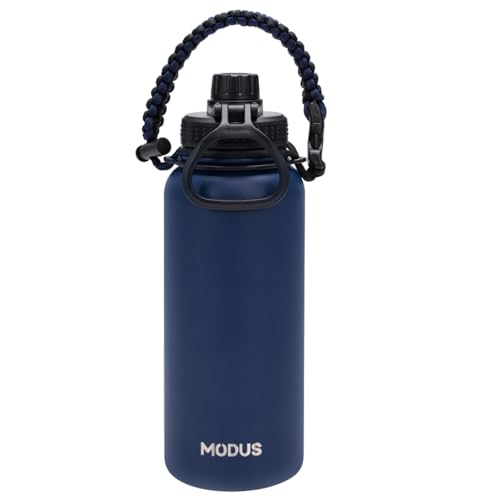 MODUS Garrafa Térmica Esportiva De Aço Inoxidável Com Isolamento A Vácuo De 950ML (Azul)