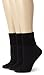 GOLDTOE Women's Ultratec Terry Cuff Socks, 3-Pairs, Black, Medium