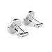 Zealmer 316L Stainless Steel American Captain Cufflinks for Men 1 Pair