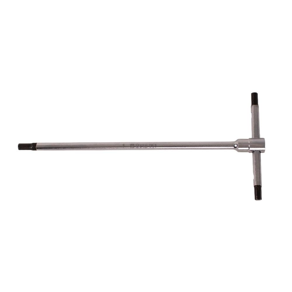Beta 9510550 Model 951 5 T-Handle Key Wrenche with Three Hexagon Male End, 5 mm Size