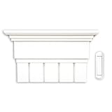 Heath Zenith SL-6251-C Wireless Battery Operated Door Chime Kit, White Column Cover