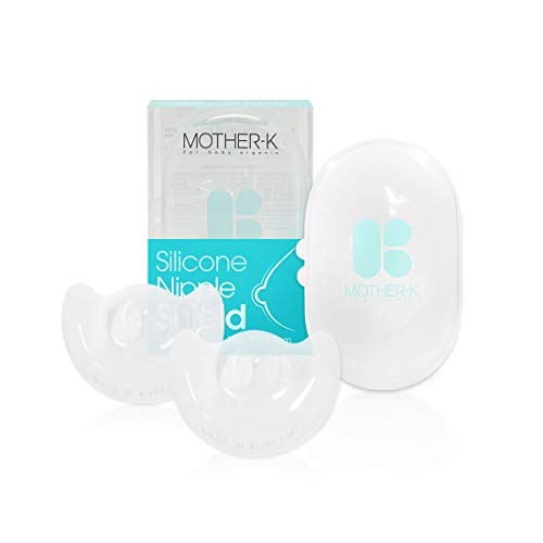 Mother-K Silicone Nipple Shield 2P with Carry Case, Contact Nipple Shields for Breastfeeding with Latch Difficulties or Flat or Inverted Nipples, Nipple Wound Protection (Medium) - Thumbnail 7