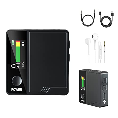 Portable Voice Changer with Wired Lavalier Microphone - Real-Time Voice Changing with 10 Fine-Tuning, Color Screen Display Sound Card for PS4/PS5/Xbox One/PC/Phone/Laptops