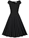 MUXXN Women's 50s Vintage Elegant Boat Neck Bridesmaid Swing Dress