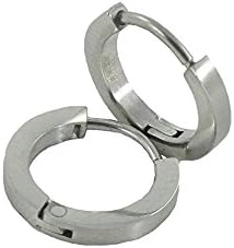 Stainless Steel Thin Huggie Hoop Earrings