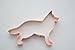 German Shepherd Cookie Cutter - 5.5 x 3.75 in, Copper, Made in USA - Handcrafted German Shepherd Gifts for Dog Lovers and Bakers