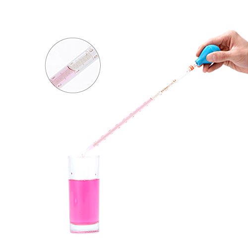 10ML Glass Graduated Droppers Pipettes Dropping Pipettes Fluid And Liquid Pipettors with Big Rubber Caps 4 Pcs - Thumbnail 4