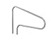 S.R. Smith DMS-100A 3-Bend Deck Mounted Swimming Pool Handrail, Stainless Steel