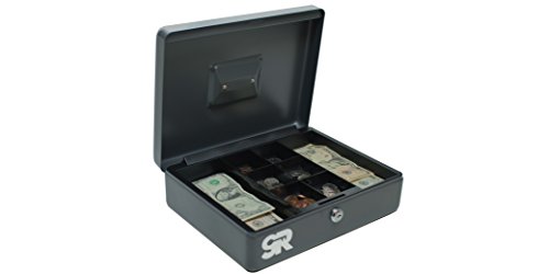 SR | Save Right Multi (SR-9135N) Multi-Purpose Cash Box/ Portable Safe (Dark Gray)