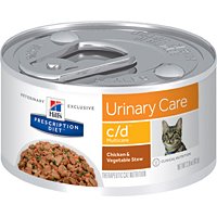 HILL'S Prescription Diet c/d Multicare Urinary Care Chicken & Vegetable Stew Canned Cat Food 12/2.9  - //medicalbooks.filipinodoctors.org