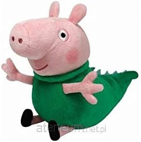 TY Peppa Pig Beanie Baby Plush - George Dinosaur Pig 15cm by Soft Toys