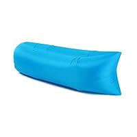 WSXUS Inflatable Lounger Air Sofa Portable Hammock Waterproof Air Lounger Sofa Carrying Bag Travelling Camping Hiking Park Pool Beach Parties (Blue)