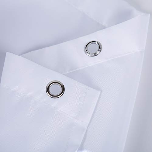 VRSS Flexible Bendable Straight Curved Curtain Track for L Shape U Shape Bay Windows Shower Curtains Room Divider DIY Mounting Accessories Include (Shower Curtain(94" W x 72" H))
