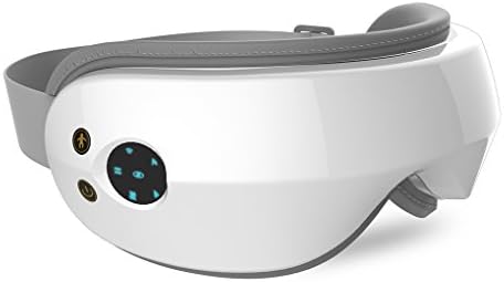 Eye Massager Wireless Eye Massager Eye Mask with Heating Vibration and Air Pressure Music Therapy for Vision Care Eyestrain Dry Eyes Stress Relief,Foldable Portable Rechargeable