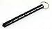 Kubaton Keyring aluminum Blunt Force in Black, Self Defence weapon for ladies Girls women children