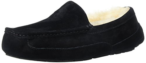 UGG Men's Ascot Slipper, Black, 7 3E US