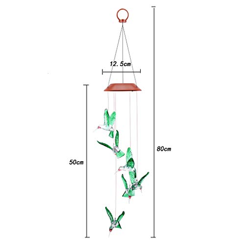 Gotian Solar Lights, Color Changing LED Mobile Wind Chimes, Waterproof Outdoor, Great for Brightening and Embellishing Your Balcony, Garden, Pathway and Child Room