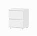 Tvilum Aurora 2 Drawer Nightstand, White