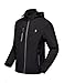 Little Donkey Andy Men’s Softshell Jacket with Removable Hood, Fleece Lined and Water Repellent