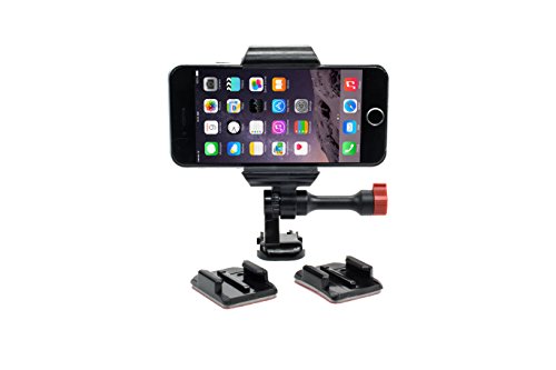 Skateboard Helmet Camera for All Smartphones. Adhesive Mount Compatible with All iPhone, Samsung Galaxy, & GoPro